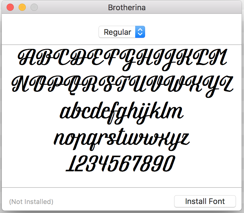How to install download font on mac os